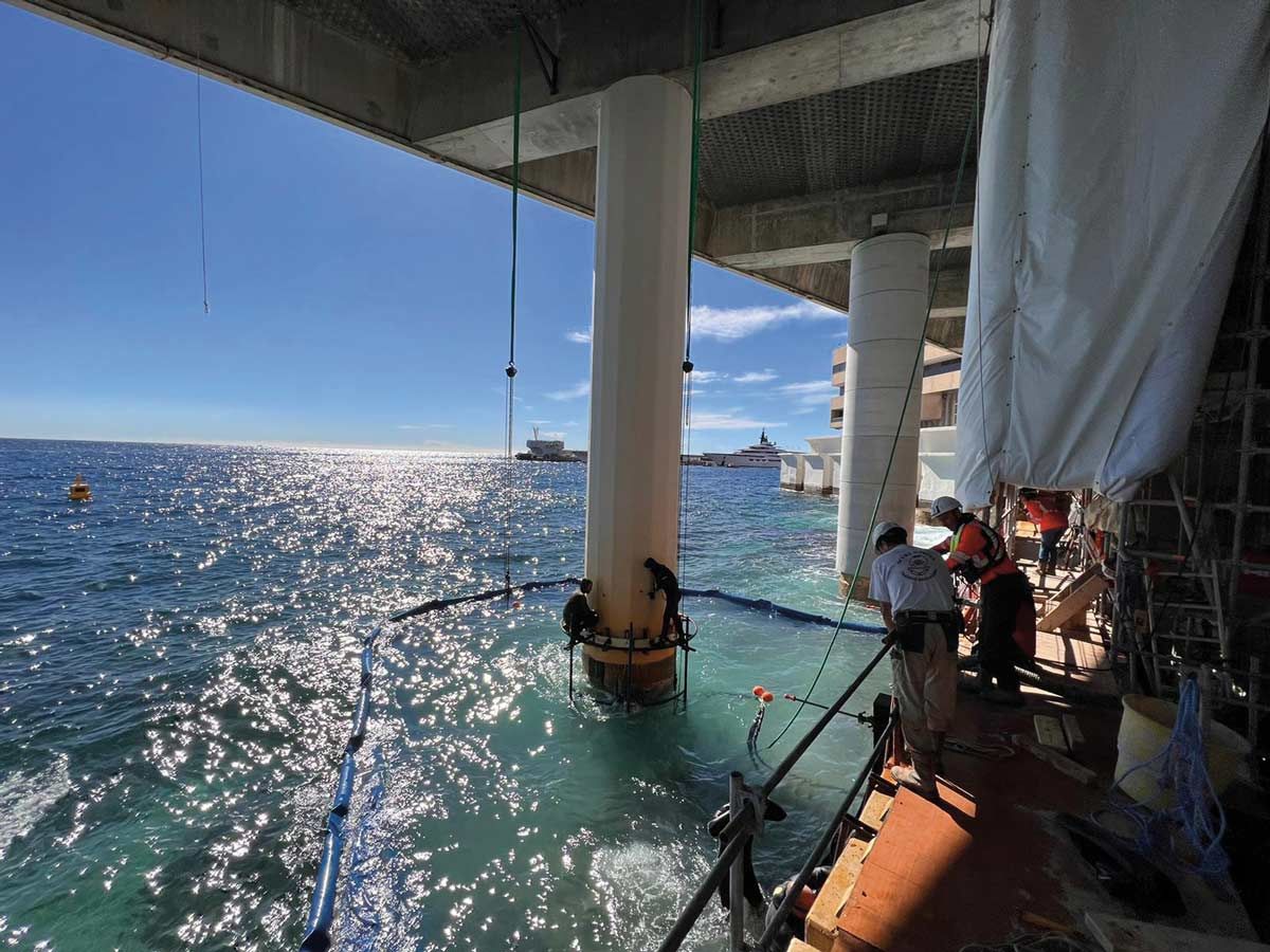 Hydrodémolition sous-marine hydrodécapage